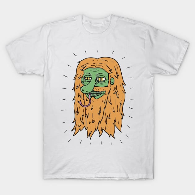 Lizard Jesus T-Shirt by DoctorBillionaire